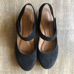 Rockport Leather Suede Wedges 9